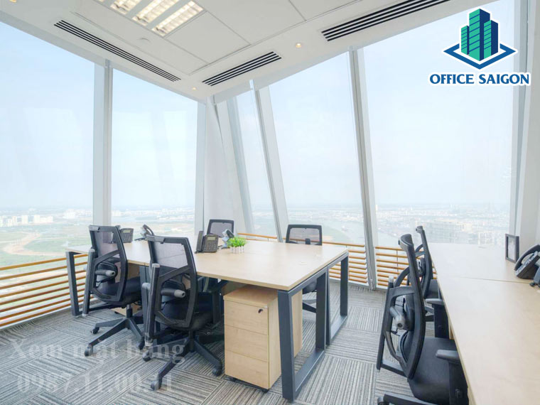 Một văn phòng nằm tầng cao view sông Sài Gòn tại Bitexco Office building