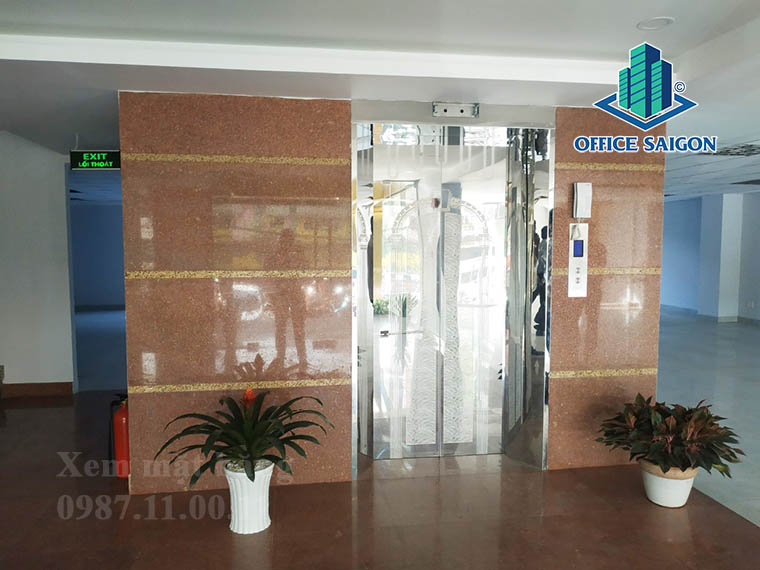 Hệ thống thang máy tại văn phòng cho thuê Victory House building quận Bình Thạnh