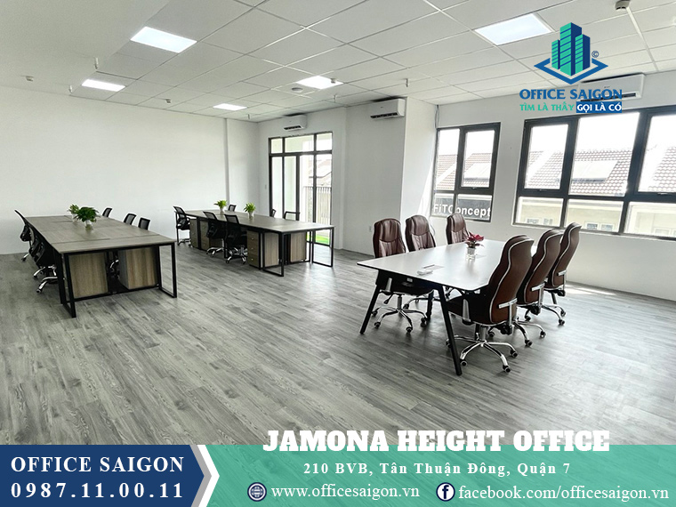 View cho thuê văn phòng toà nhà Jamona Height Office Quận 7