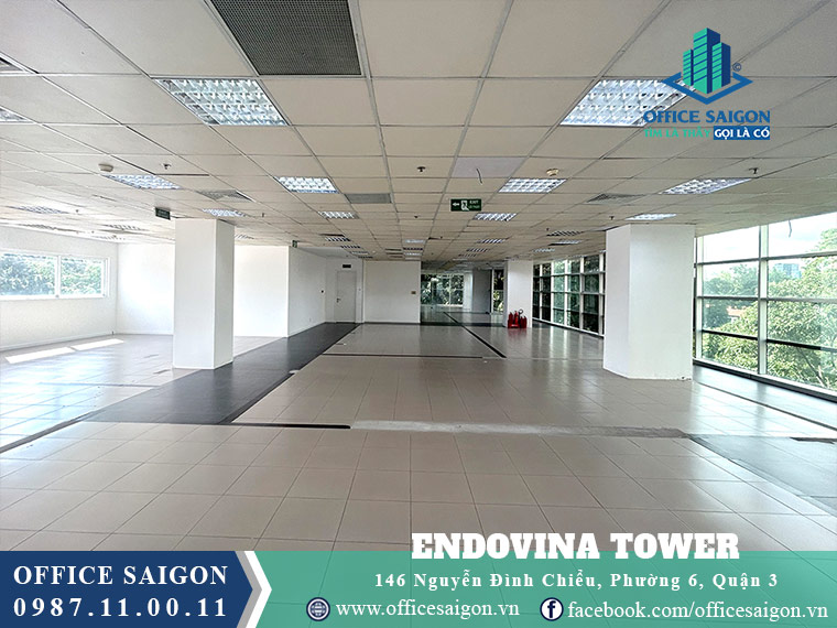 Sàn trống giá tốt tại toà nhà văn phòng cho thuê Endovina Tower quận 3