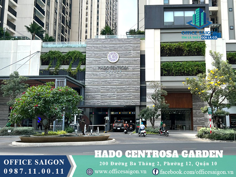 Lối vào toà nhà Hado Centrosa Garden quận 10