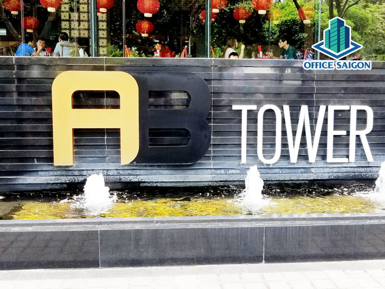 View bảng hiệu, logo tòa nhà AB Tower