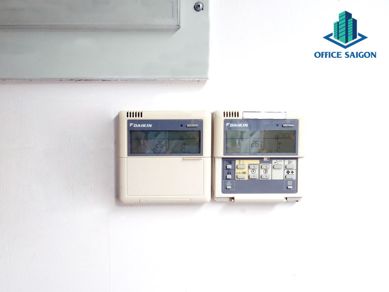 Hệ hống điều kiển máy lạnh, điện của một văn phòng ở Green Power