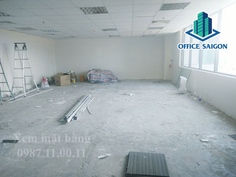 Mặt bằng 100m2 đang triển khai cho thuê tại Green Power Tower
