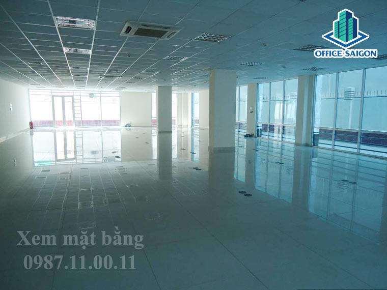 Mặt bằng nguyên sàn tại tòa nhà Resco building được ghi nhận thực tế