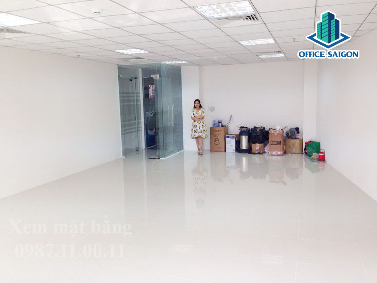 View diện tích mặt bằng cho thuê tại Yên Thế building Tân Bình