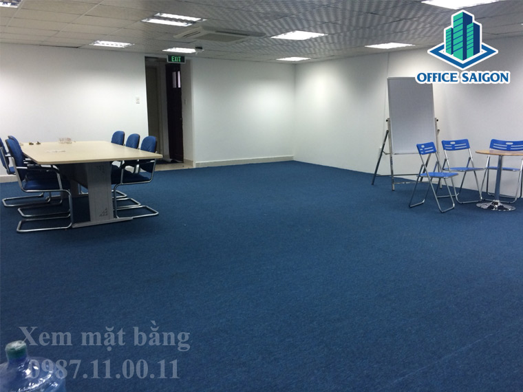 Mặt bằng thực tế tại OIIC building được Office Saigon ghi nhận lại