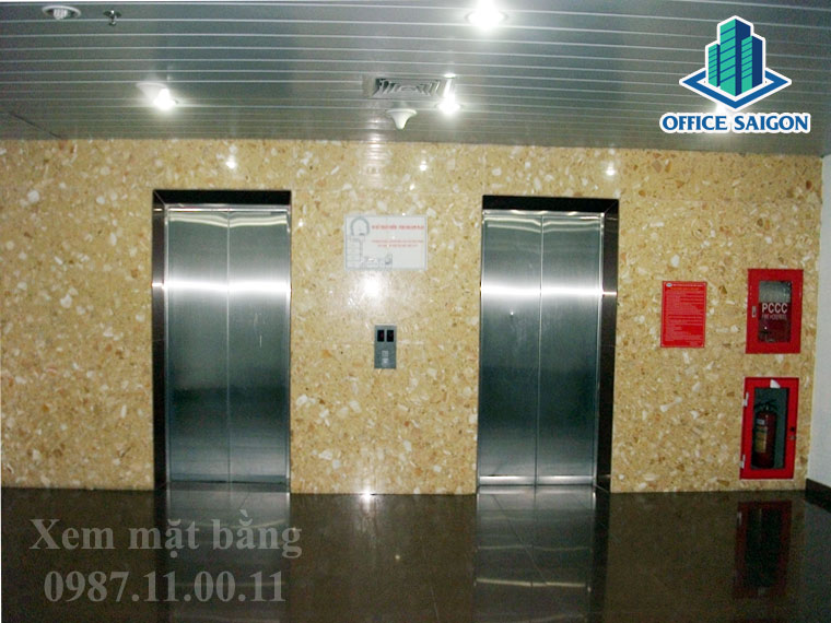 Hệ thống thang máy tại tòa nhà Waseco building đường Phổ Quang