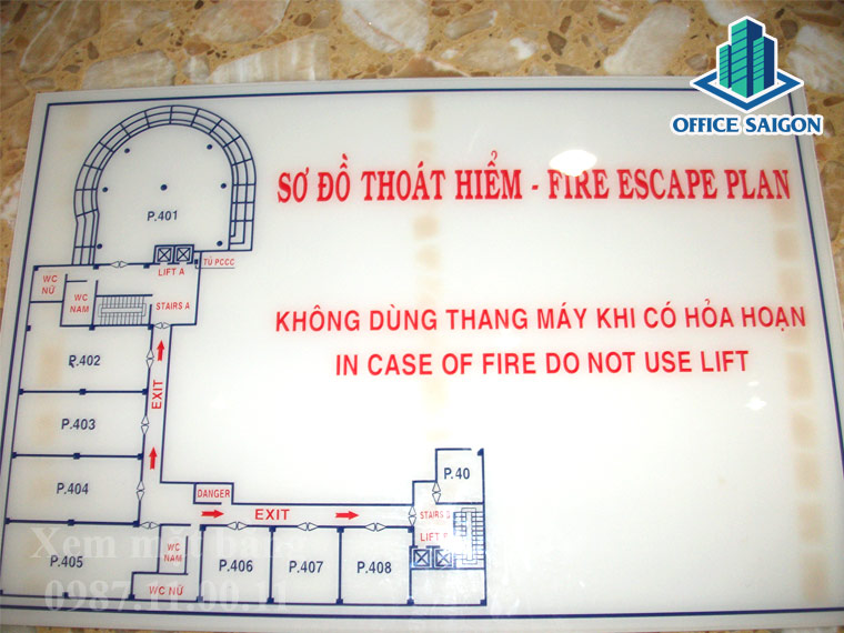 Bản vẽ tại tòa nhà Waseco building Tân Bình