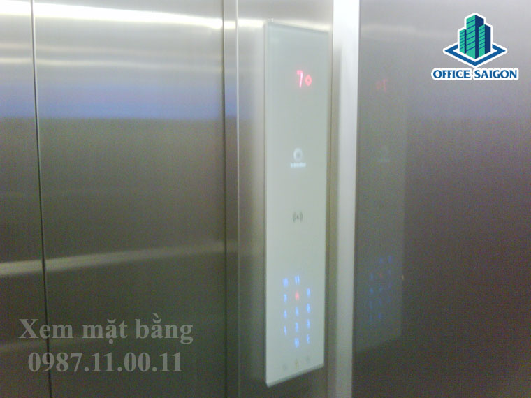 Tháng máy tại Mekong Tower hiện đại, tốc độ cao, tiêu chuẩn của Nhật Bản