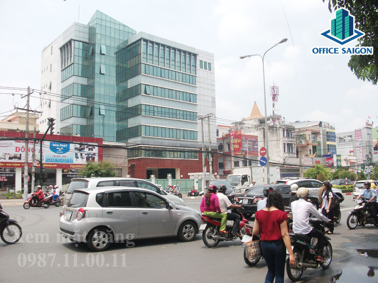 View phía trước đối diện tại VTC building phường 4 Tân Bình