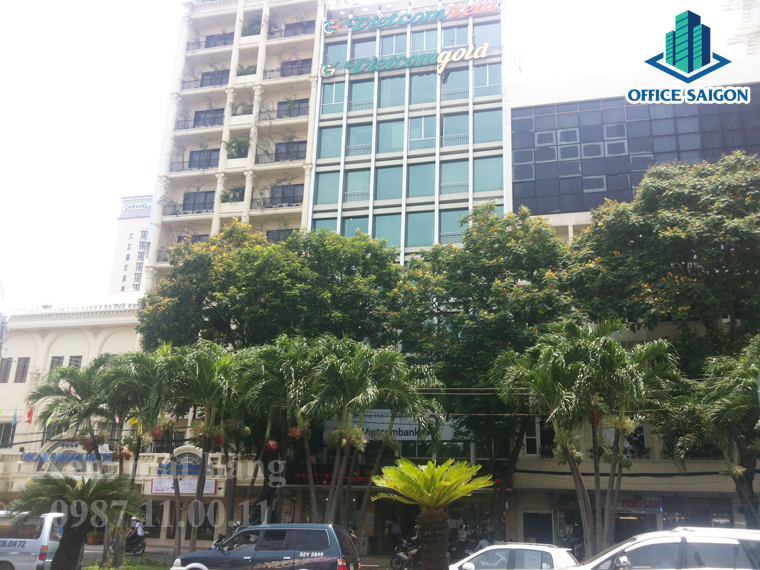 View tổng quan tòa nhà Vietcomreal building đường Nguyễn Huệ