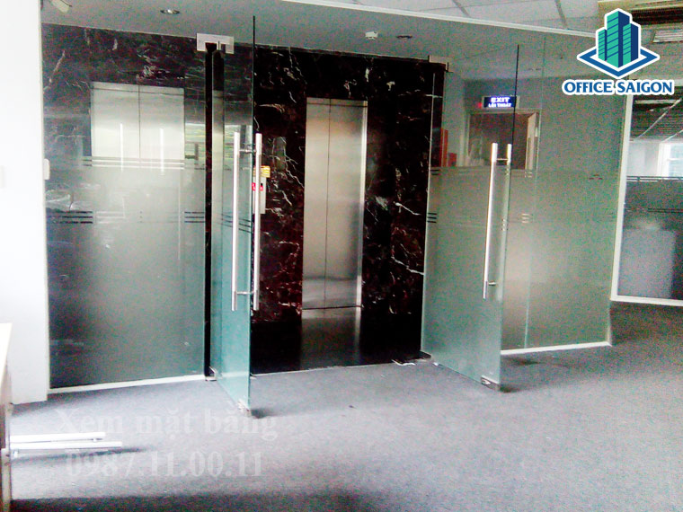 View hệ thống thang máy tại tòa nhà Beta Tower