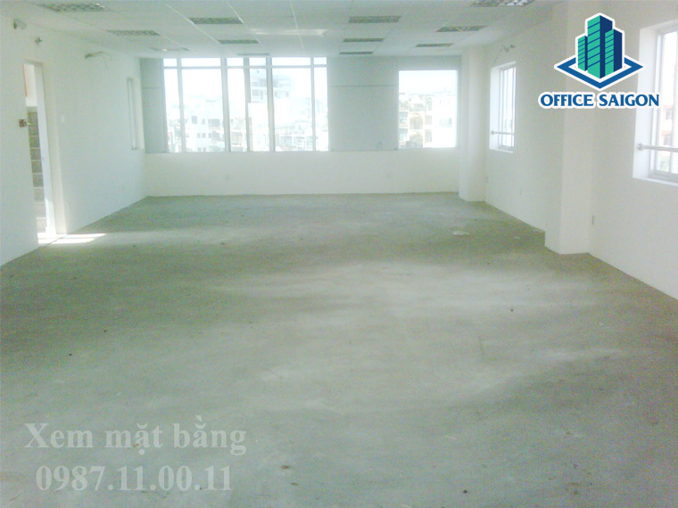 View diện tích nguyên sàn tại lầu 5 tòa nhà Hoàng Minh building