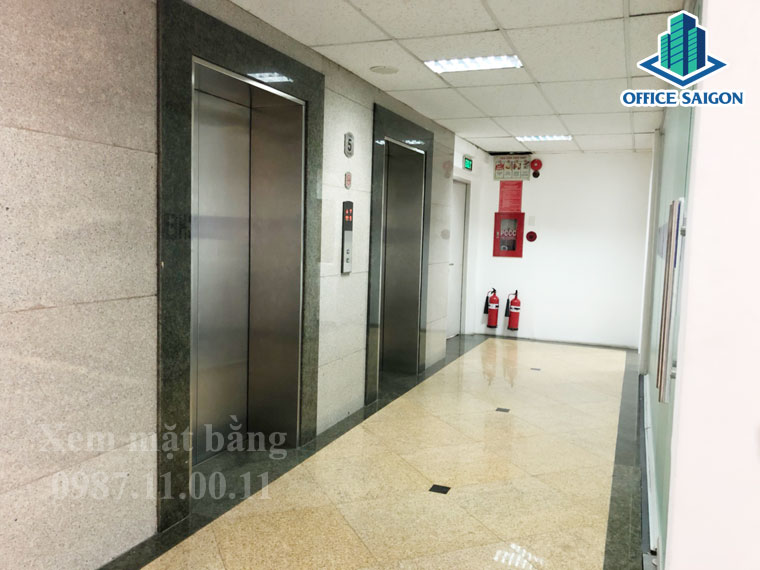 Hệ thống thang máy tại tòa nahf Coalimex building quận Bình Thạnh