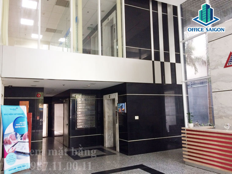 Sảnh tại tòa nhà văn phòng Lutaco building quận Phú Nhuận