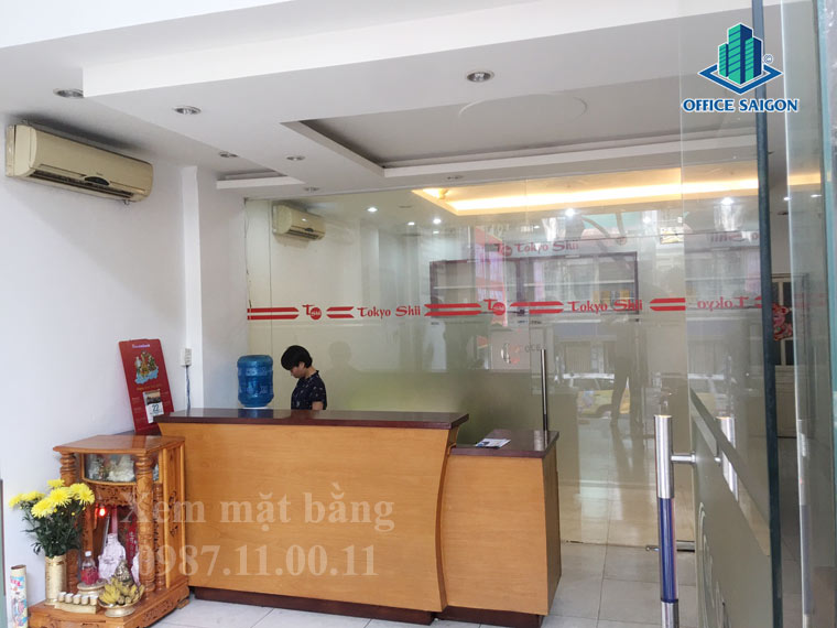 Quầy lễ tân cao ốc văn phòng GIC building Đinh Tiên Hoàng