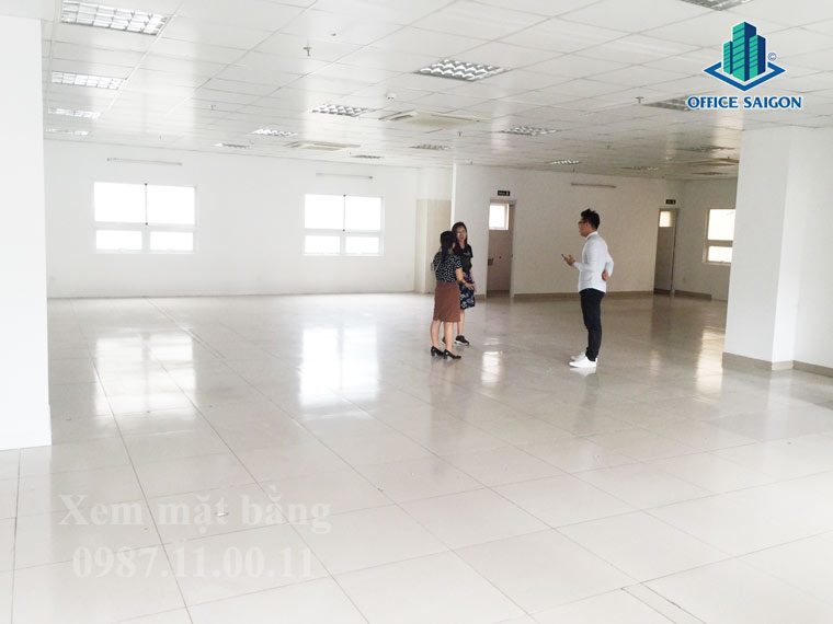 Mặt bằng thực tế tại tòa nhà văn phòng Khánh Minh building khá đẹp và thông thoáng