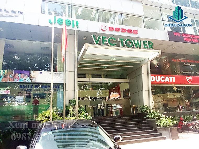 View lối đi vào cổng chính tòa nhà VFC Tower đường Tôn Đức Thắng