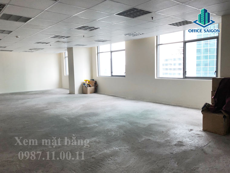 View phòng diện tích 150m2 lầu 3 tòa nhà văn phòng VFC tower