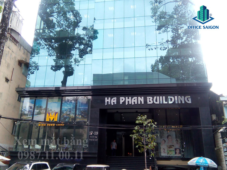 View mặt tiền phía trước tòa nhà Hà Phan building quận 1