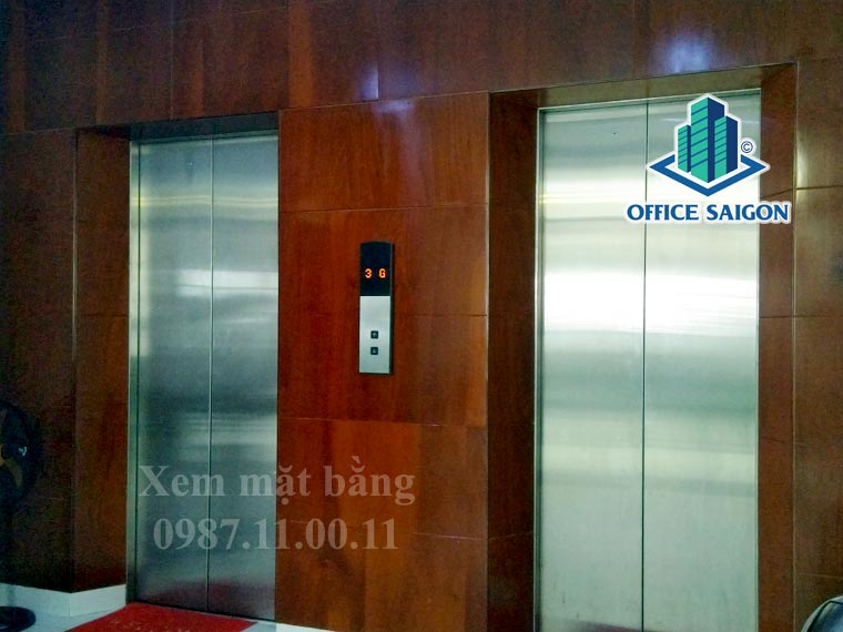 Thang máy tại văn phòng cho thuê Phú Mã Dương Building quận 7
