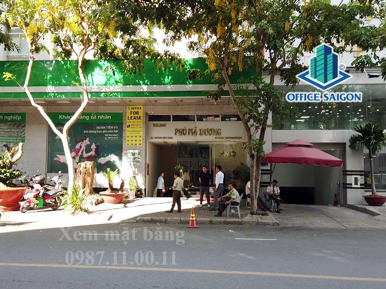 Lối vào văn phòng Phú Mã Dương Building quận 7
