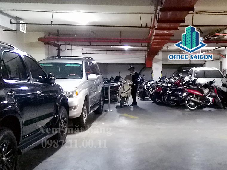 Bãi giữ xe tại văn phòng cho thuê Phú Mã Dương Building quận 7