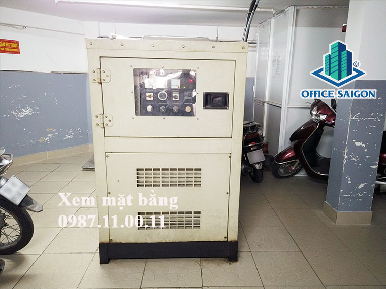 Máy phát điện cung cấp điện ăng cho toàn toà nhà khi xảy ra sự cố cúp điện