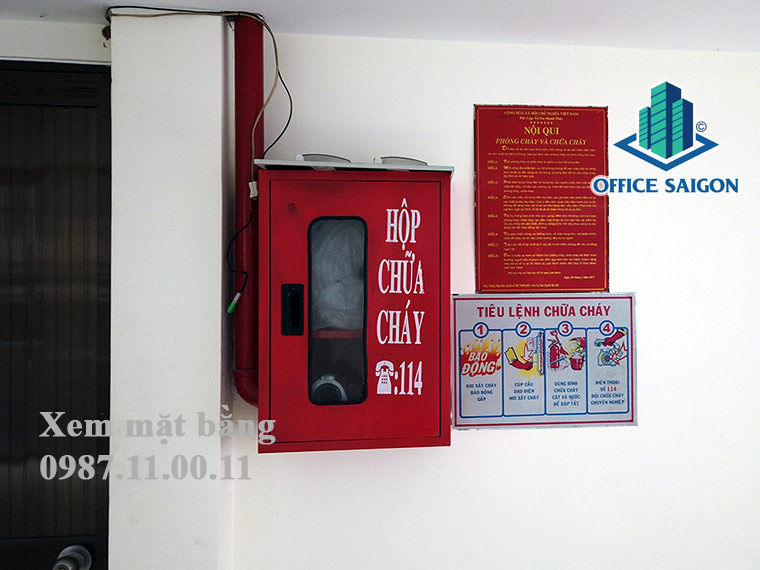 Hệ thống PCCC tại tầng trệt D-Town Office Building quận Tân Bình
