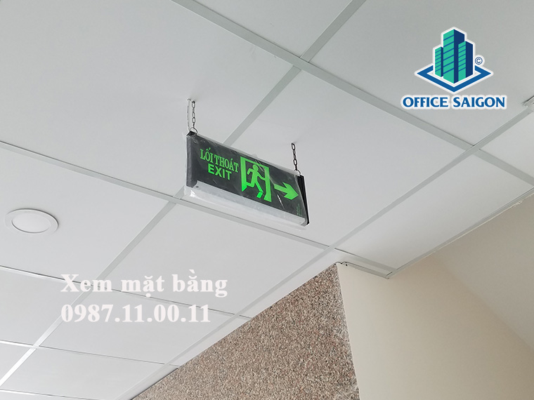 Lối thoát hiểm tại văn phòng cho thuê Tài Vượng Tower quận Bình Thạnh