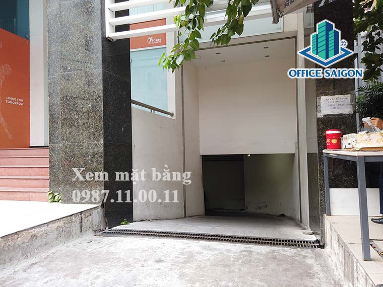 Lối vào hầm giữ xe toà nhà Halo Building quận 1