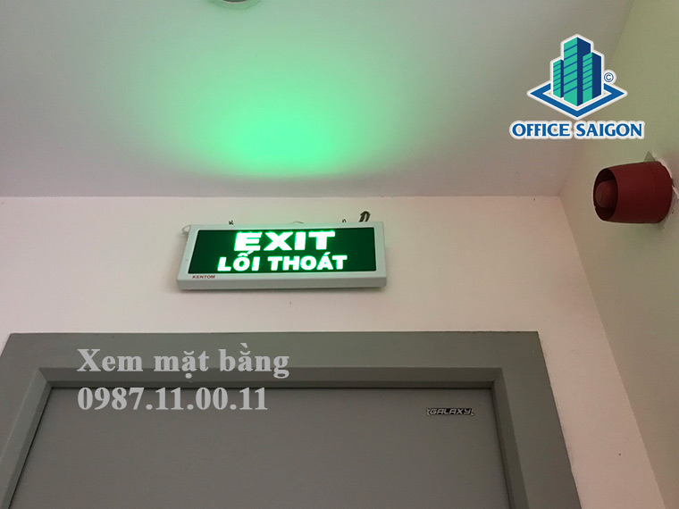 Lối thoát hiểm tại văn phòng cho thuê Halo Building quận 1
