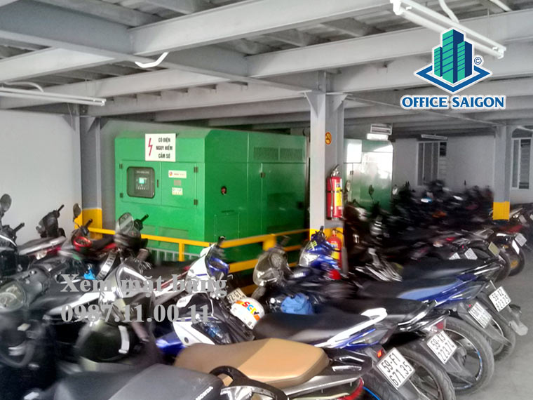 Hầm giữ xe rộng thoáng tại Nguyễn Lâm Tower quận 8