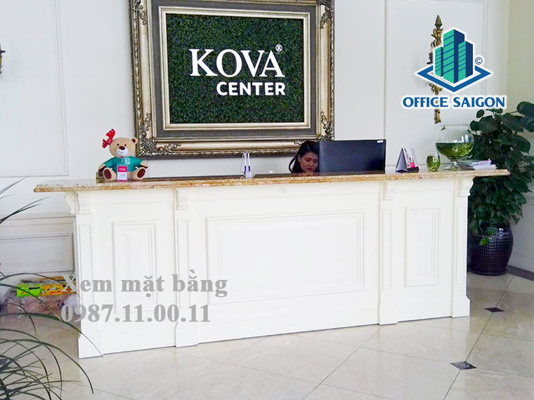 Lễ tân văn phòng cho thuê Kova Office Center quận Bình Thạnh