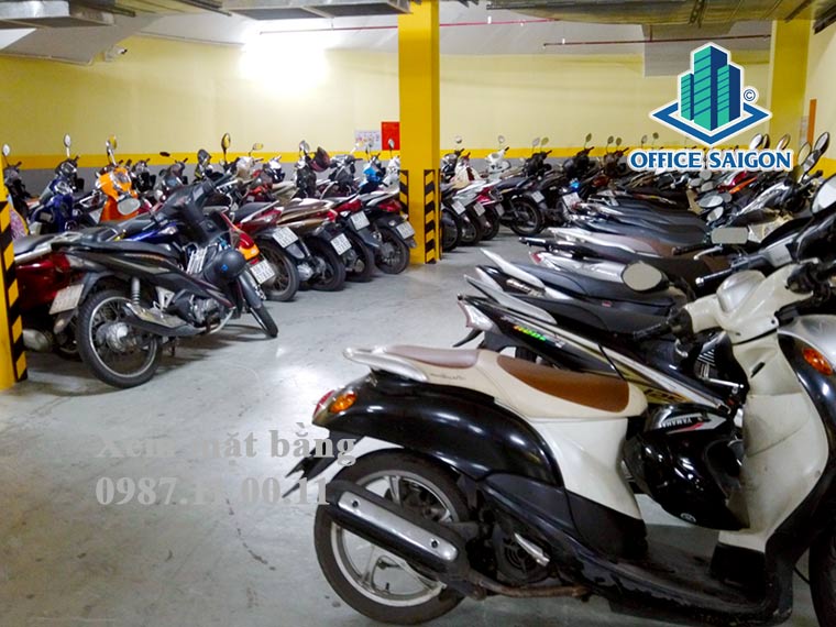 Hầm xe rộng rãi và có sức chứa lớn tại Kova Office Center quận  Bình Thạnh