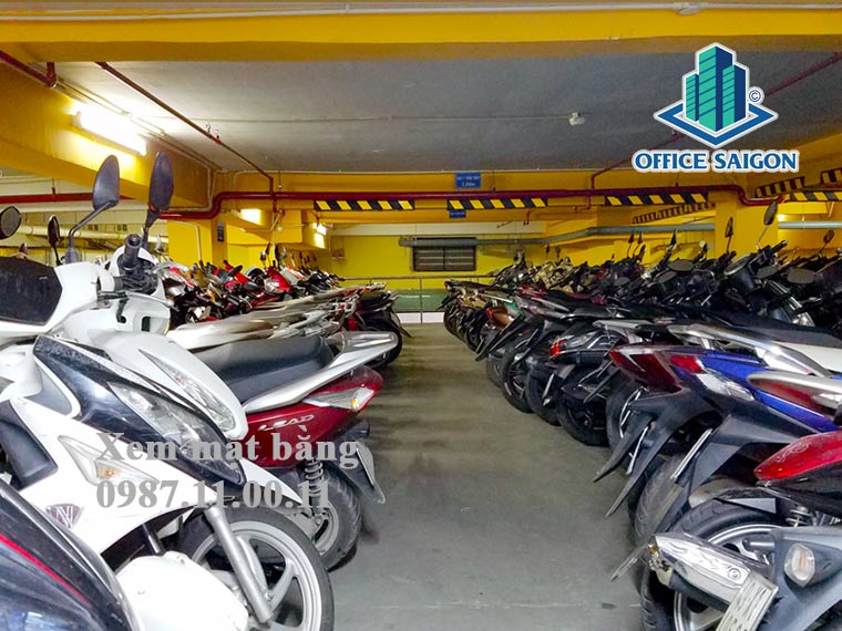 Hầm giữ xe tại Kova Office Center quận Bình Thạnh