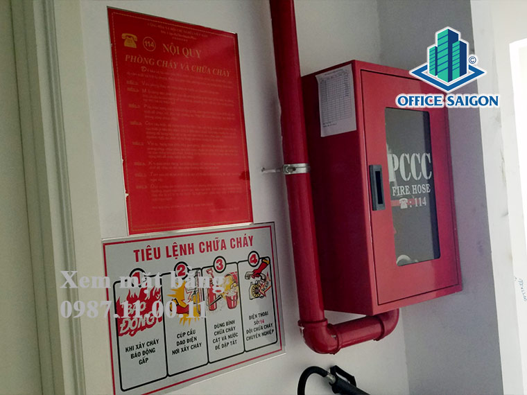 Trang thiết bị PCCC tại văn phòng cho thuê Kova Office Building quận Bình Thạnh