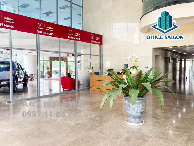 Lễ tân văn phòng cho thuê IPC Building quận 7