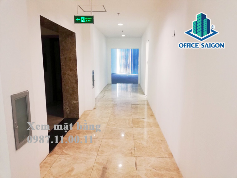 Lối thoát hiểm tại văn phòng cho thuê IPC Building quận 7