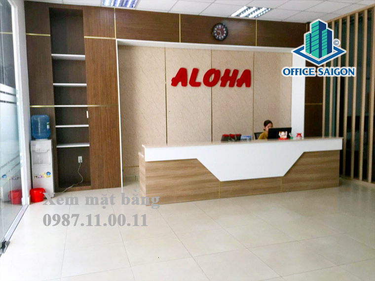Lễ tân văn phòng cho thuê Aloha Tower quận Tân Bình