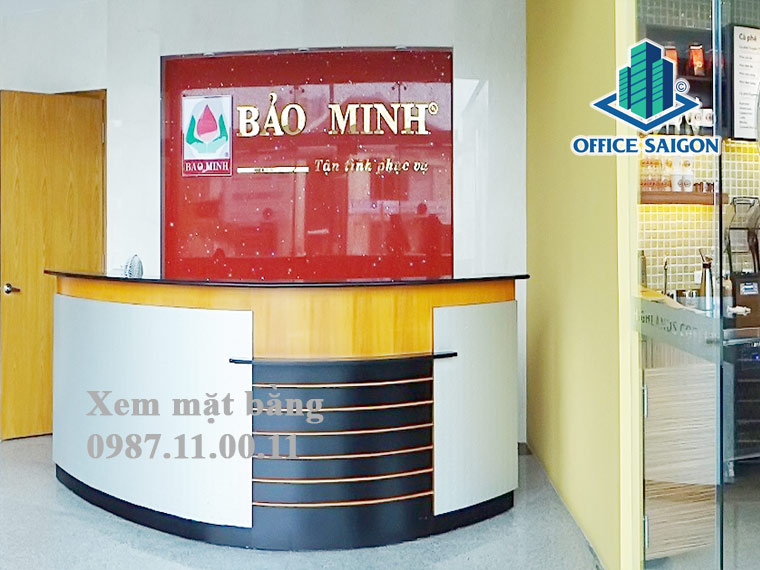 Lễ tân văn phòng cho thuê Bảo Minh Tower quận 3