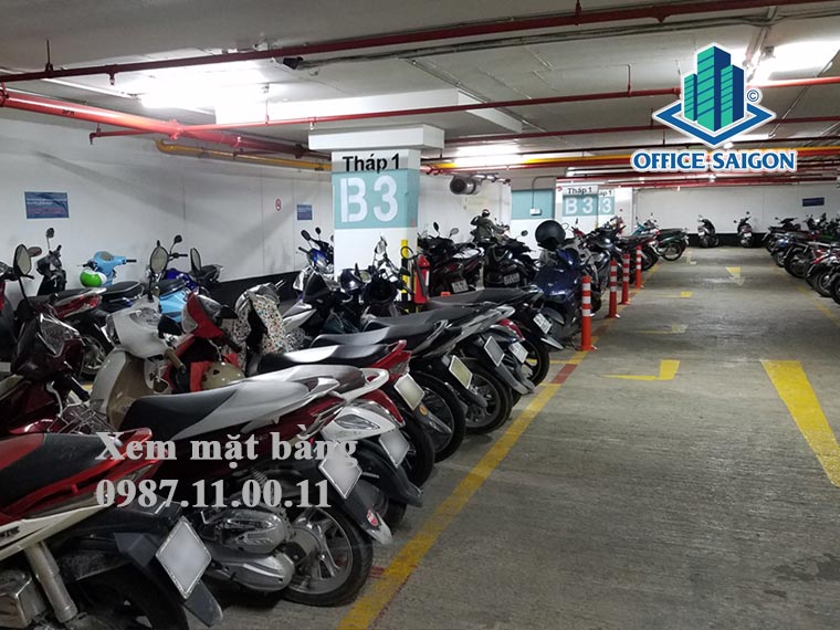 Hầm giữ xe rộng lớn tại Saigon Centre Tower quận 1