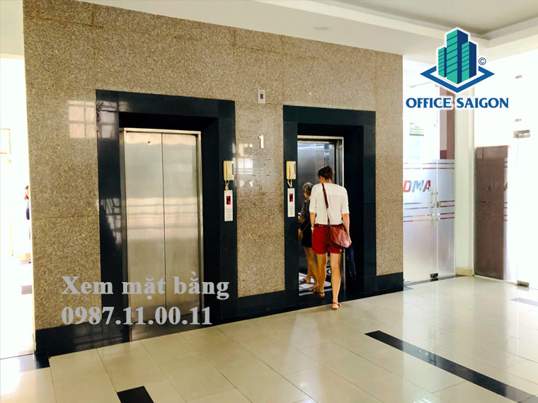 Hệ thống thang máy sang trọng tại Cmard 2 Building quận 1