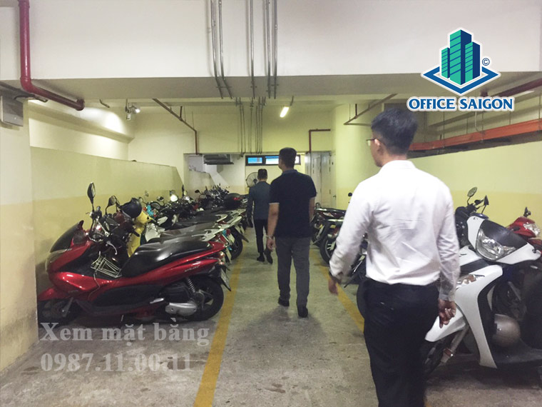 Hầm giữ xe tại văn phòng cho thuê VVA Tower quận 1