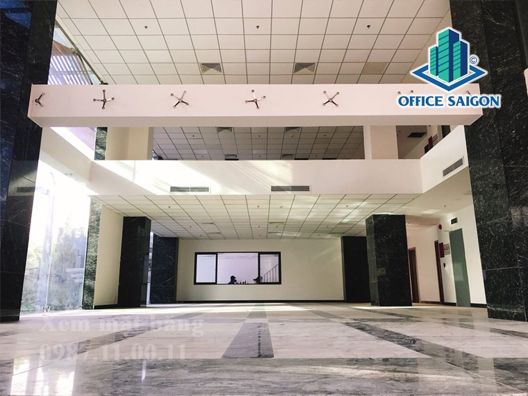 Mặt bằng tầng trệt và tầng lửng toà nhà Anh Minh Tower đang cho thuê