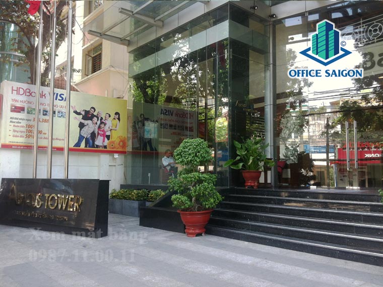 Lối vào văn phòng cho thuê toà nhà Abacus Tower quận 1