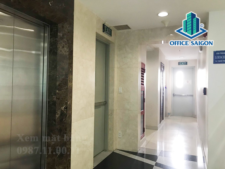 Lối thoát hiê tại toà nhà Rosana Tower quận 1
