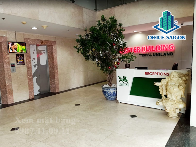 Lễ tân văn phòng cho thuê tại tòa nhà Master Building quận 3