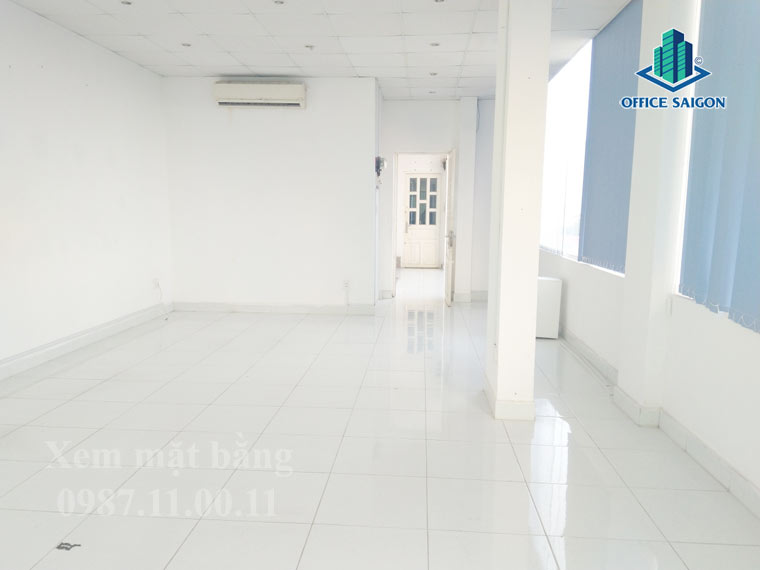 View khách mặt bằng thực tế nguyên sàn cho thuê tại Blue Office building quận 2